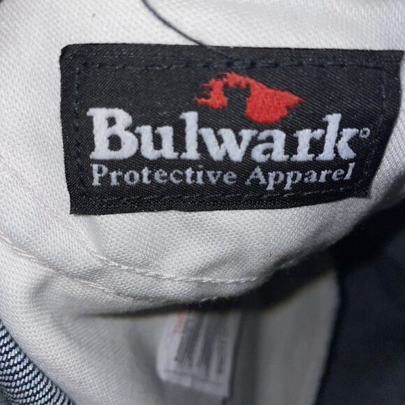 Bulwark FR Men’s Straight Jeans Size 42 X 32 Dark Blue Workwear Rugged NWOT - Picture 2 of 12